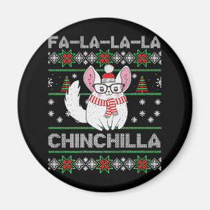 Aimant Chinchilla Christmas Cadeau laid pour Chinchilla L
