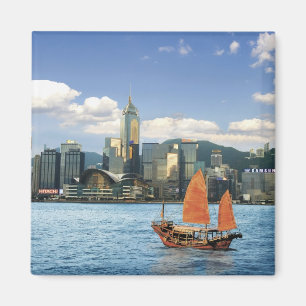 Aimant Chine; Hong Kong; le port de Victoria; port;A