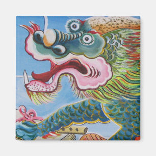 Aimant Chinese Foo Dog / Lion Guardian Mural