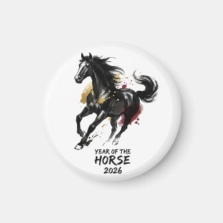 Aimant Chinese New Year 2026 Horse Art