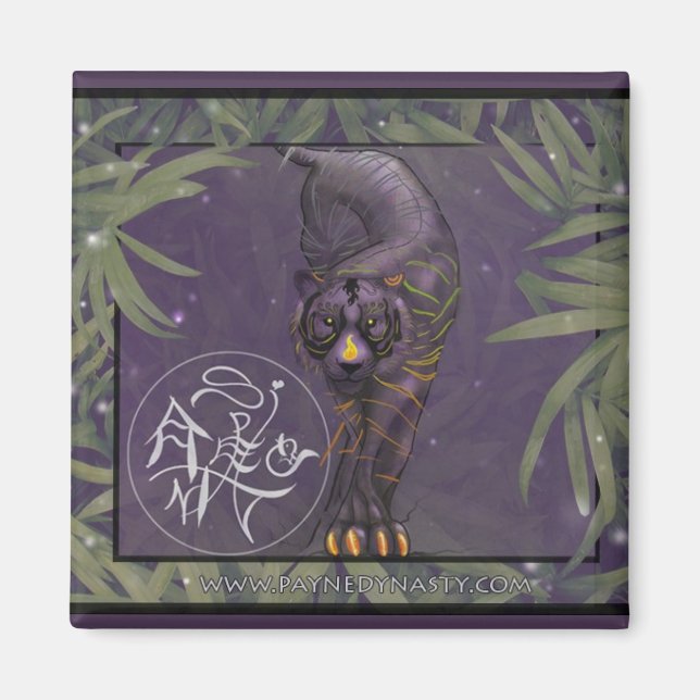 Aimant chinois de tigre zodiaque (Devant)