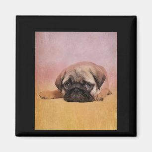Aimant Chiot Carlin mignon Cadeau Amoureux de les chien