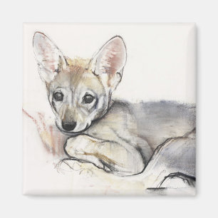 Aimant Chiot de loup Arabe courbé 2009