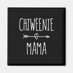 Aimant chiweenie mama chihuahua cadeau maman