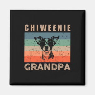 Aimant Chiweenie vintage Grandpa cadeaux pour hommes Fun