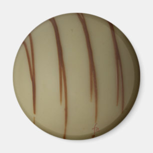 Aimant chocolat blanc belge