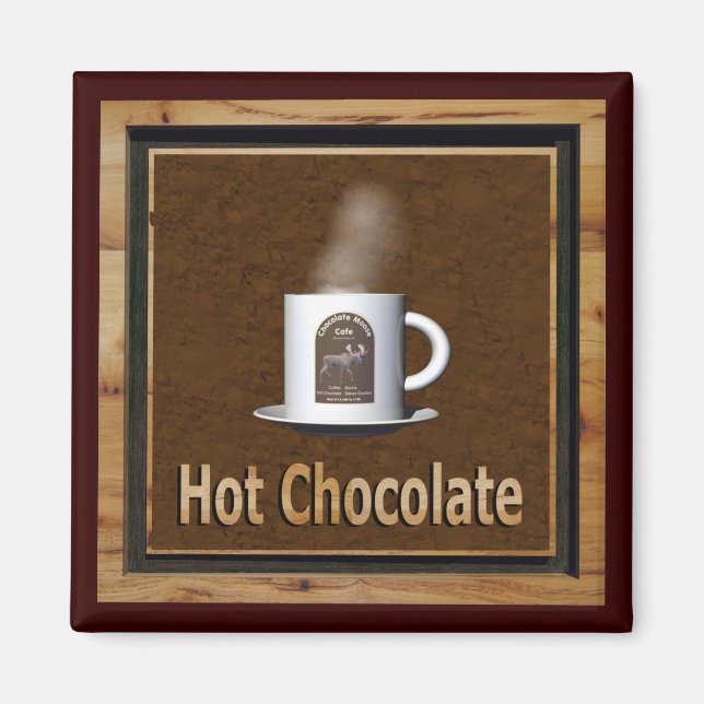 Aimant Chocolat chaud (Devant)
