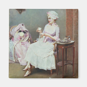 Aimant Chocolat chaud (huile sur la toile)