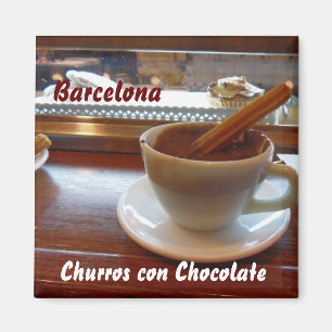 Aimant Chocolat d'escroquerie de Churros, Barcelone