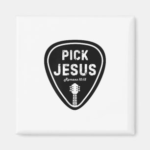 Aimant Choisir Jésus T Chemise Romains 10_13 Guitare chré