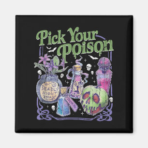 Aimant Choisis ton poison, Vintage princesse Halloween