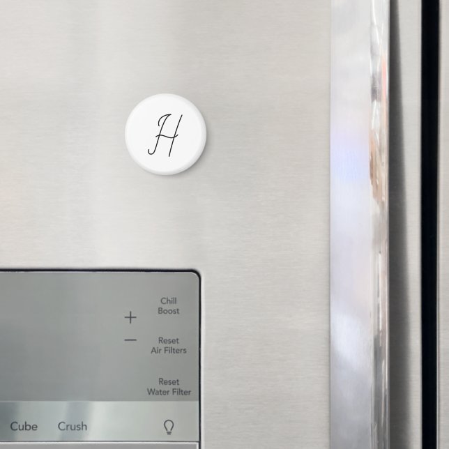 Aimant Choisissez votre propre lettre | Style de police : (In situ (réfrigérateur))