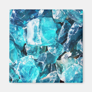 Aimant Choncs en cristal bleu