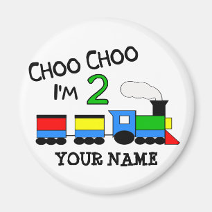 Aimant Choo Choo j'ai 2 ans ! Avec le TRAIN