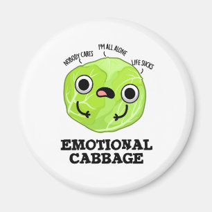 Aimant Chou émotionnel amusant Veggie Pun
