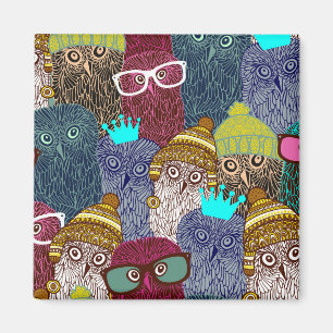 Aimant Chouette dans la couronne