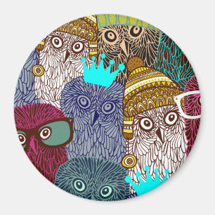 Aimant Chouette dans la couronne