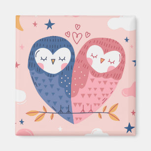 Aimant Chouettes mignonnes
