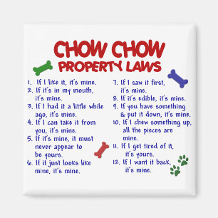 Aimant CHOW CHOW, propriété Lois