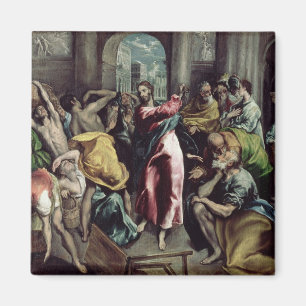 Aimant Christ chasser les commerçants du temple