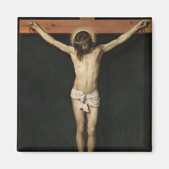 Aimant Christ crucifié sur la Croix (foi) (Vélasquez) (Devant)