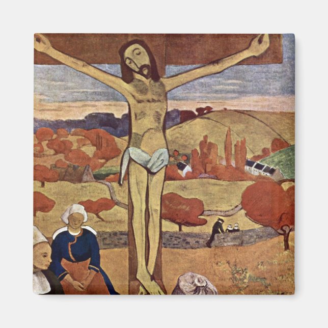 Aimant Christ Jaune par Paul Gauguin, Art Vintage (Devant)