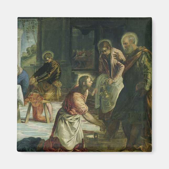 Aimant Christ Laver les pieds des disciples, c.1547 (Devant)