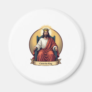 Aimant Christ the King Vintage Engraving Christian Shirt 
