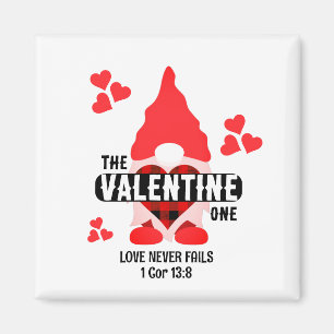 Aimant Christian Couples VALENTINE GNOME Coeurs rouges