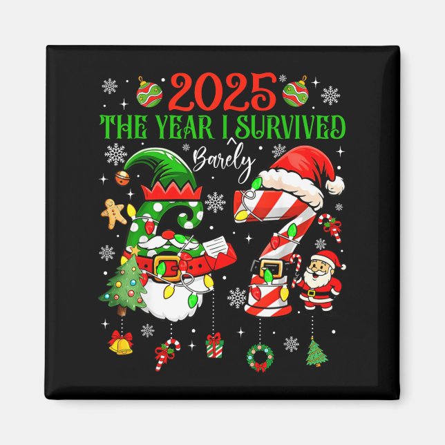 Aimant Christmas 2025 The Year I Barely Survived Six Seve (Devant)