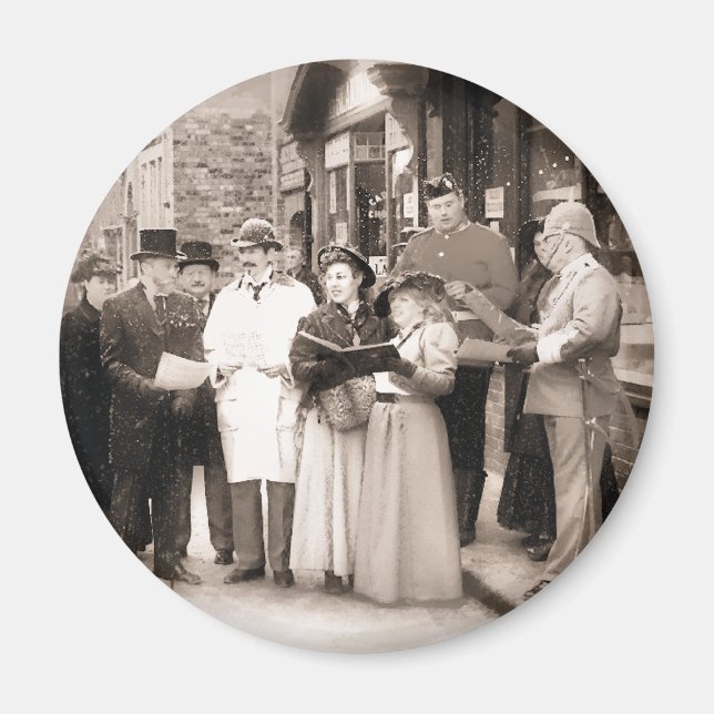 AIMANT CHRISTMAS CAROL CHANTEURS VICTORIENS (Devant)