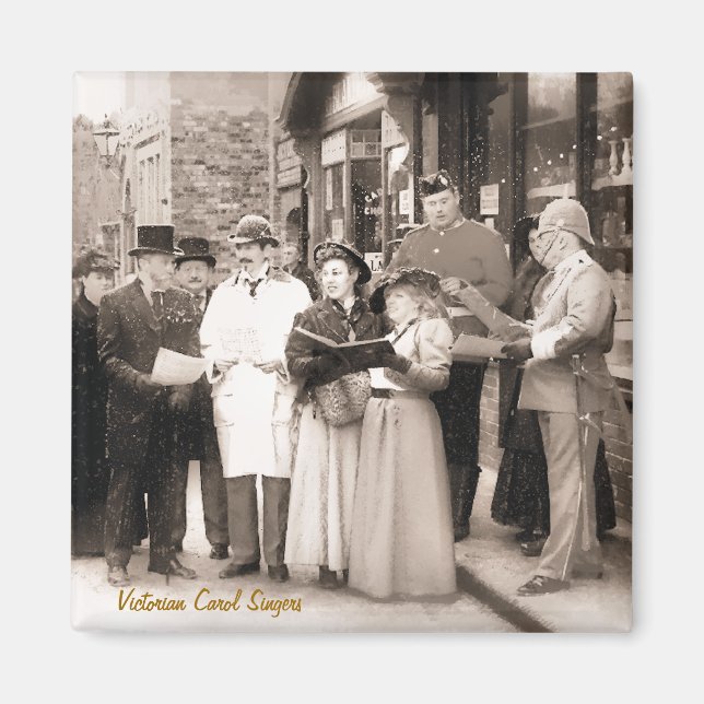 AIMANT CHRISTMAS CAROL CHANTEURS VICTORIENS (Devant)