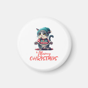 Aimant Christmas Cat
