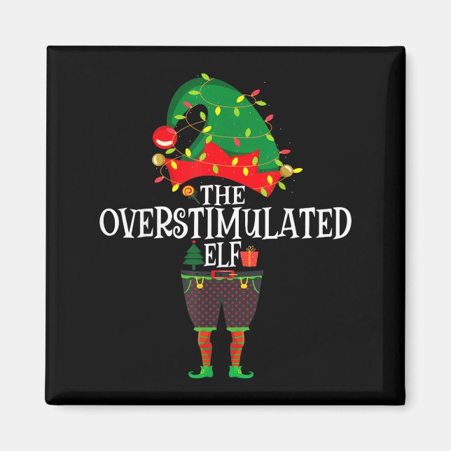 Aimant Christmas Elf Family Matching Group The Elf Overst (Devant)