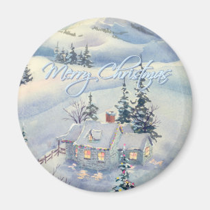 Aimant CHRISTMAS HIVER SCÈNE par SHARON SHARPE