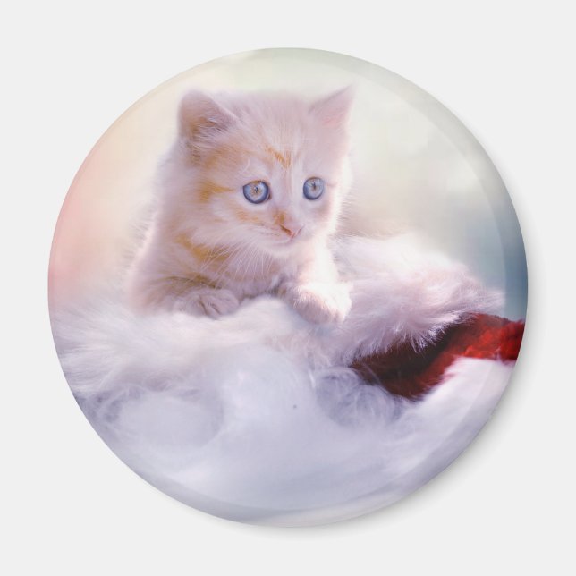 Aimant Christmas Kitten (Devant)