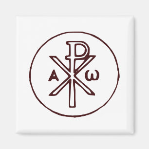 Aimant Christogramme sacré Chi-Rho Beaux-Arts