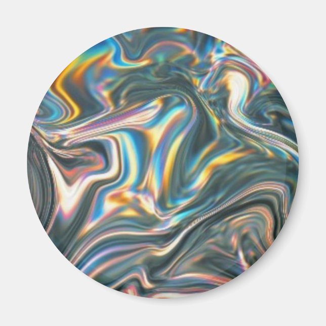 Aimant Chrome holographique (Devant)