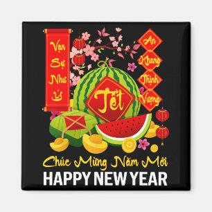 Aimant Chuc Mung Nam Moi Bonne année lunaire vietnamienne