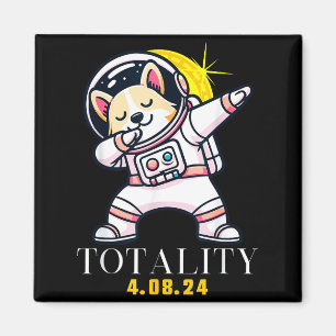 Aimant Chute Éclipse Totale de Soleil Shiba Dabant