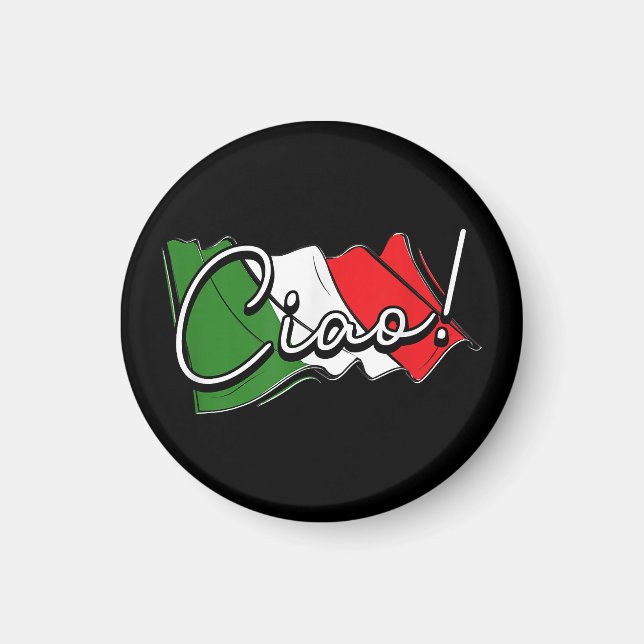 Aimant Ciao ! - Scooter Venise italien et européen et La (Devant)