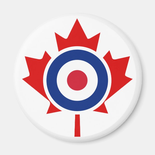 Aimant Cible de hockey de curling de Mod Canada (Devant)