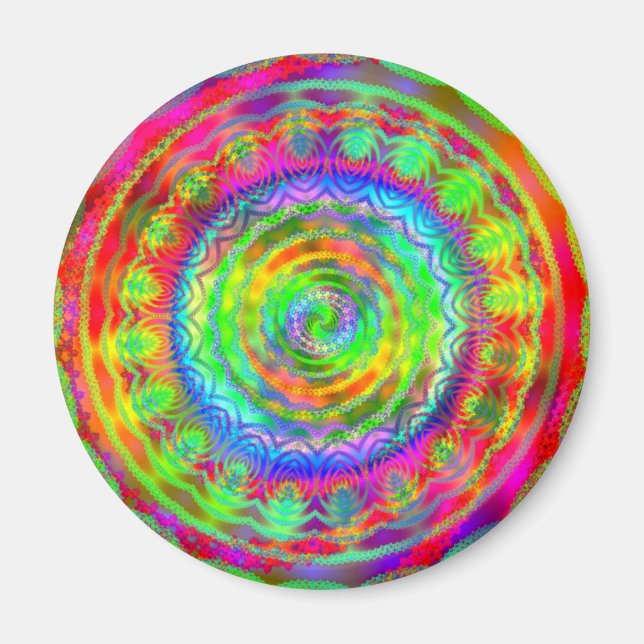 Aimant Cible Tie-dye (Devant)