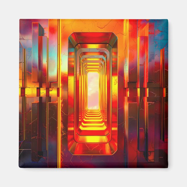 Aimant Ciel céleste métallique (Devant)