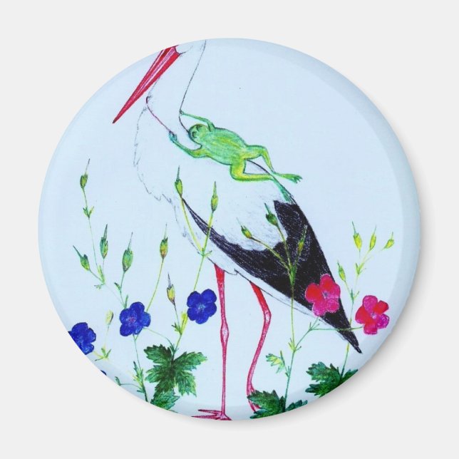 Aimant cigogne (Devant)