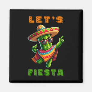 Aimant Cinco De Mayo Cactus Mexicain Poncho Sombrero Casq