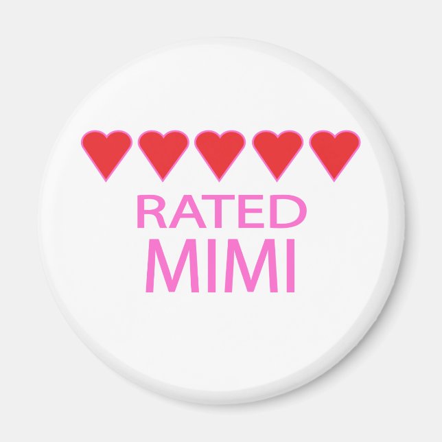 Aimant Cinq coeurs Mimi (Devant)