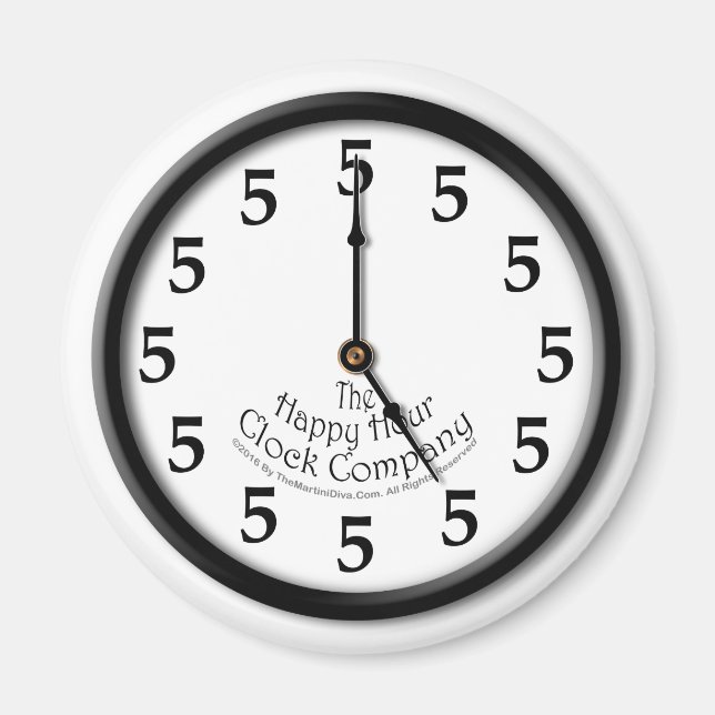 AIMANT CINQ HORLOGE (Devant)