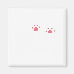 Aimant Ciseaux Papier Rocher Main Game Mème Animal Paw Ch