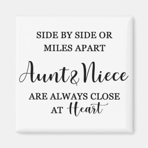 Aimant Citation d'amour Tante Nièce : Côte à côte ou à de